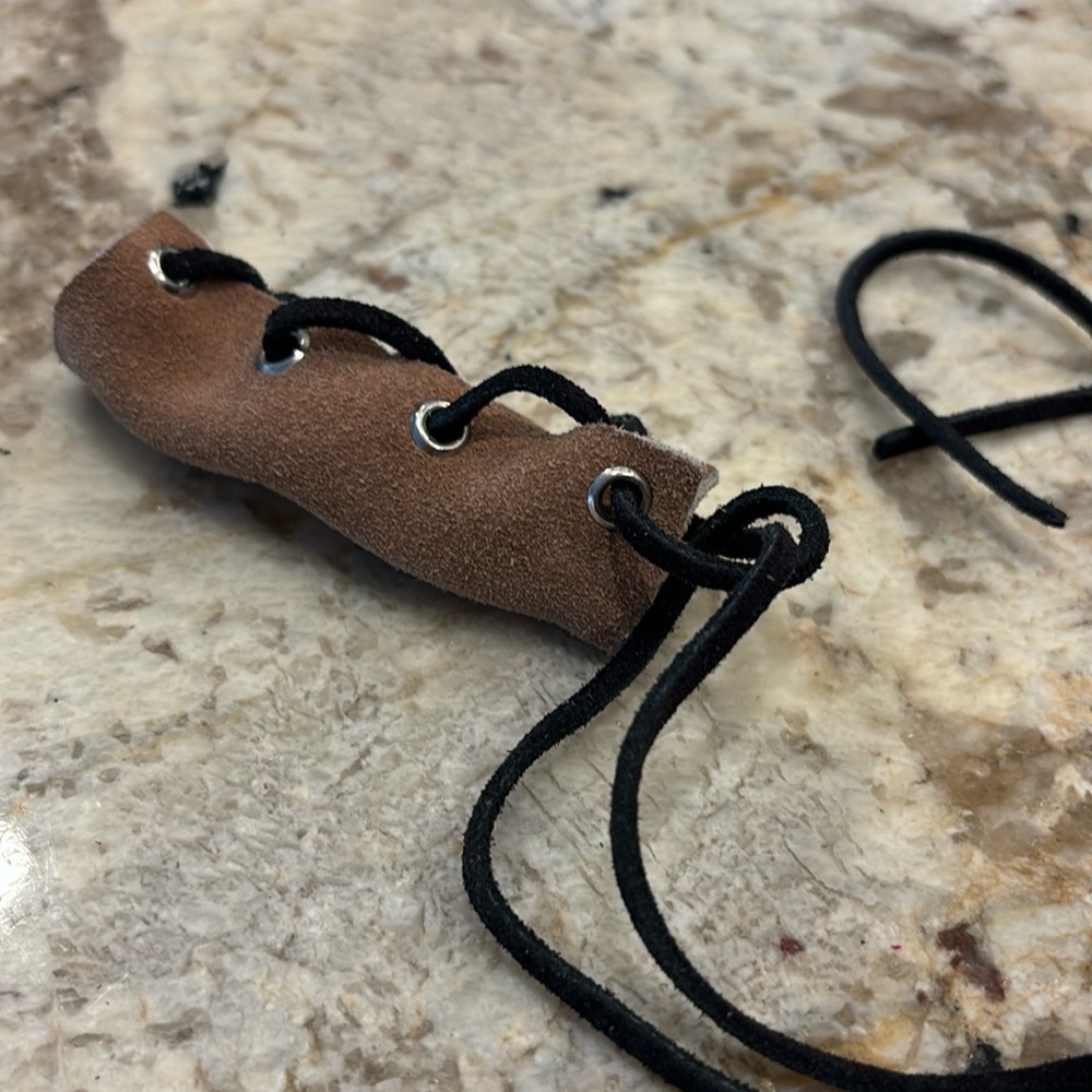 Suede Hair Wrap